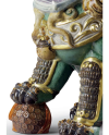 Lladro 1001987 ORIENTAL LION GREEN 1001987