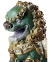 Lladro 1001987 Figurine ORIENTAL LION GREEN