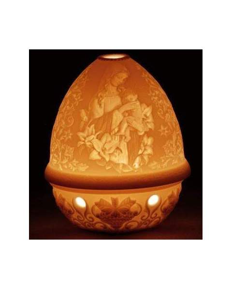 Lladro 1017343 Figurine LITHOPHANE VOTIVE MADONNA OF THE FLOWERS