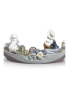 Porcelana Lladro PUESTO DE FLORES FLUVIAL 01009203