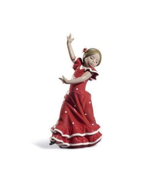 Lladro 1008746 BAILAORITA CON LOS BRAZOS ARRIBA (ROJO) 1008746