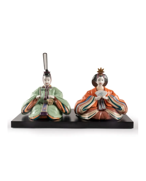 Hina Dolls (green & orange) Lladró ФАРФОР 01009474