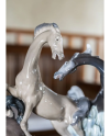 Lladro 01008619 HORSES' GROUP Porcelain Lladro