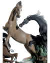 Lladro 01008619 GRUPO DE CABALLOS Porcelana Figura Lladro