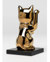 Maneki Neko Figurine. Golden Luster Lladró Porcelaine 01009305  