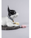 French bulldog with macarons Porcelana Lladró 01009398  