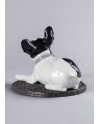 French bulldog with macarons Porcelana Lladró 01009398  