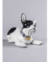 French bulldog with macarons Porcelana Lladró 01009398  