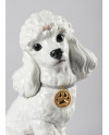 Figura perro Caniche con mochis Porcelana Lladró 01009472  