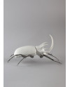 Rhinoceros beetle (matte white) Lladró ФАРФОР 01009478  