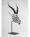 Antelope mask (black-gold) Lladró Porcelain 01009541