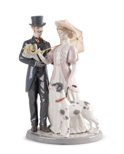 Promenade romantique Lladró Porcelaine 01009551