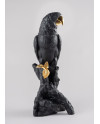 Macaw bird (black-gold) Lladró Porcelain 01009577