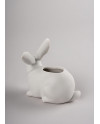 Bunny Garden Figurine. Matte White. Plant the Future Porcelana Lladró 01009644  