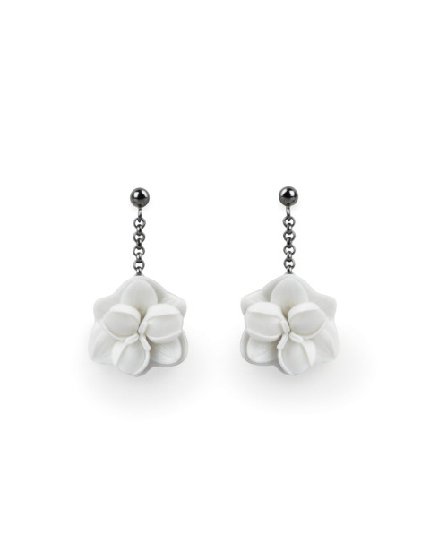 Boucles d'oreille Orchida Lladró Porcelaine 01010227