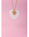 Pendentif Hearts (violette et rouge) Lladró Porcelaine 01010270  