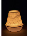 Lithophane votive light-african savannah Lladró Porcelain 01017378