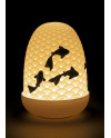 Lladro Porcelain KOI DOME LAMP 01023888