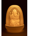 Lord Ganesha & Goddess Lakshmi Dome lamp Lladró Porcelain 01024227