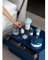 Blue spire candle 1001 lights Lladró Porcelaine 01040155 