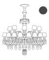 Lladro 1023216 Chandelier BLACK JAPAN 1023216