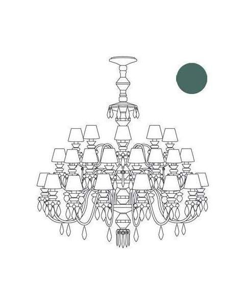 Lladro 1023231 Chandelier CHAND40L GREEN CE_UK