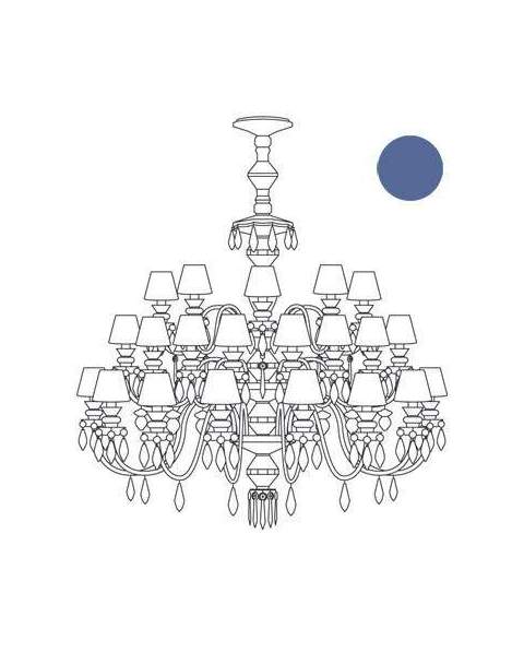 Lladro 1023251 Castiçal CHAND.40L. AZUL (CE/UK) 1023251