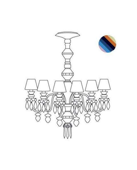 Lladro 1023288 Chandelier CHAND12L MULTIC CE_UK