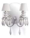 Lladro 1023199 Wall Lamp WALL 2L WHITE JAPAN