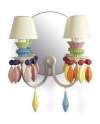 Lladro 1023297 Wall Lamp WALL 2L MULTIC CE_UK