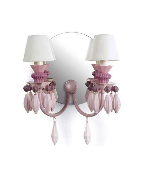 Lladro 1023277 Applique WALL 2L PINK CE-UK 1023277