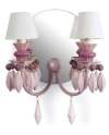 Lladro 1023277 Applique WALL 2L PINK CE-UK 1023277