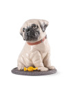 Puppie Pug Lladró Porcelain 01009689