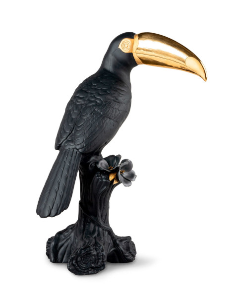 Toucan (black-gold) Lladró Porcelain 01009712