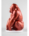 Gorilla (metallic red) Lladró Porcelain 01009747