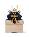 Samurai-Helm - Koi (blau) Lladró Porzellan 01013053  