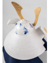 Samurai Helmet - Blue Koi Lladró Porcelain 01013053