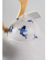 Samurai Helmet - Blue Koi Lladró Porcelain 01013053