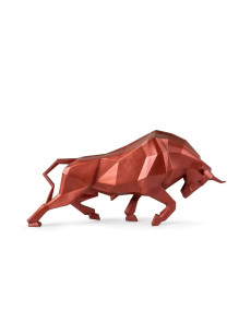Toro (rojo metalizado) Porcelana Lladró 01009729  