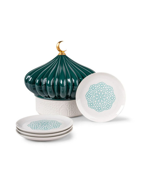 Boîte avec assiettes Majestic Nights Lladró Porcelaine 01009655