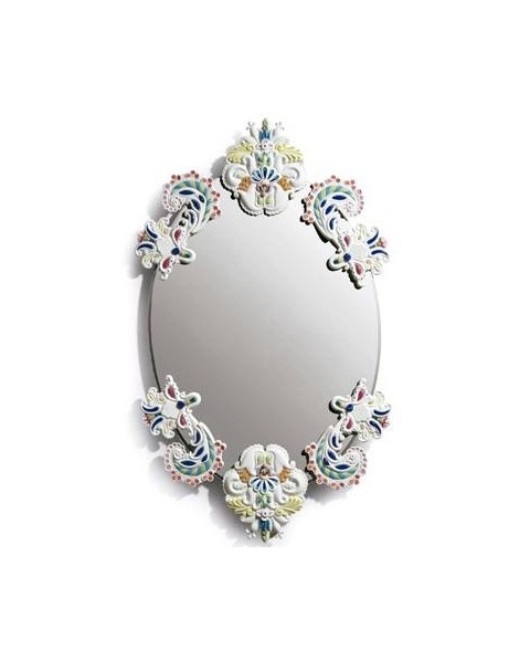 Lladro 01007834 OVAL MIRROR WITHOUT FRAME (MULTICOLOR) Porcelain