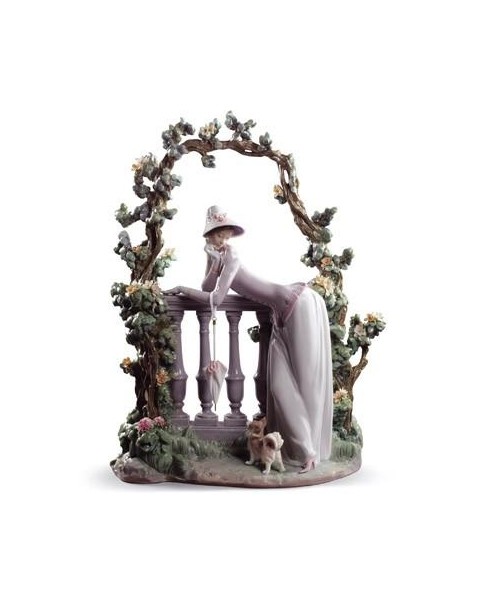 Lladro 01008680 EN LA BALAUSTRADA Porcelana Figura Lladro