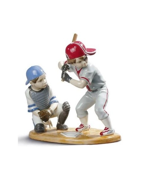 Lladro 01008797 BASEBALL PLAYERS Porcelaine Lladro