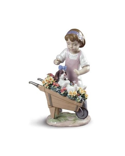 Lladro 01009133 VAMOS DE PASEO Porcelana Figura Lladro