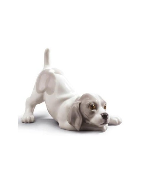 Lladro 01009135 PERRO RETOZÓN Porcelana Figura Lladro