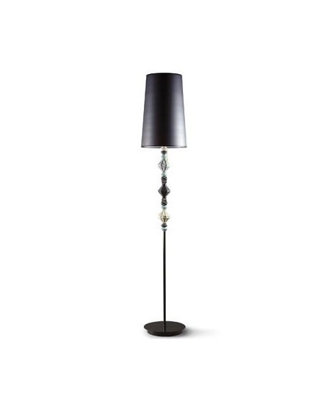 Lladro 01023390 BDN -FLOOR LAMP II -BLACK (CE) Porcelain