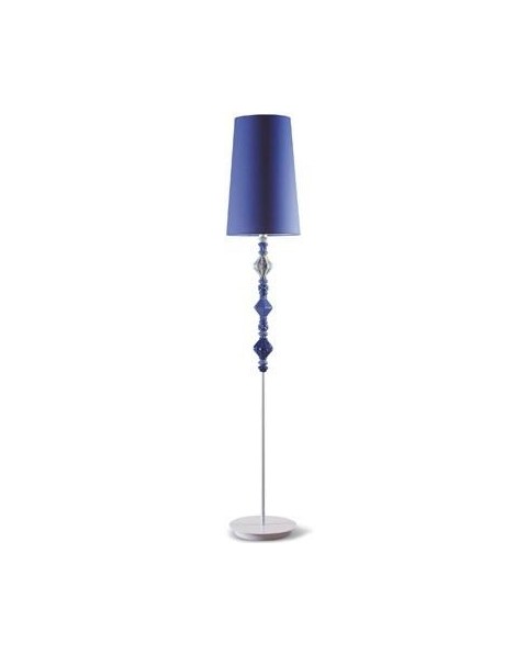 Lladro 01023407 BDN -FLOOR LAMP II -BLUE (CE) Porcelain