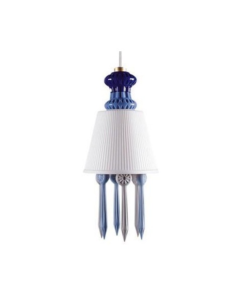 Lladro 01023411 BDN -LITHO. HANGING LAMP -BLUE (CE/UK) Porcellana Lladro