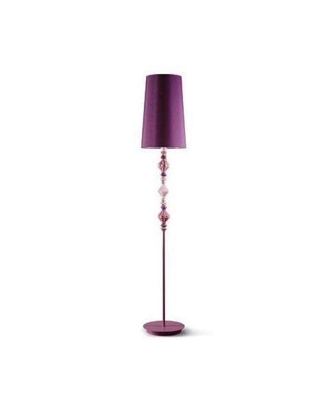 Lladro 01023424 BDN -FLOOR LAMP II -PINK (CE) Porcelain