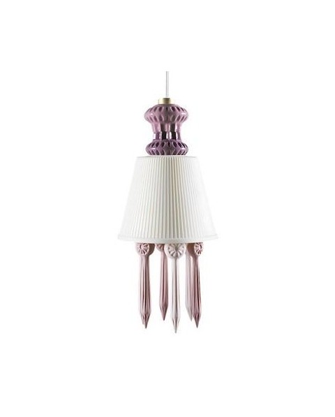 Lladro 01023428 BDN -LITHO. HANGING LAMP -PINK (CE/UK) Porcelain